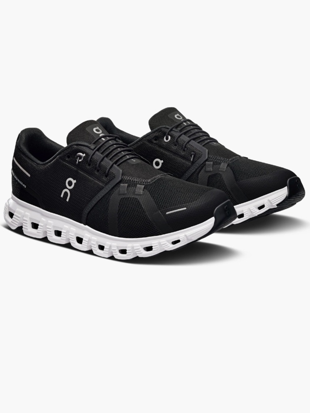 On Running Black & White Cloud Trainer Sneakers